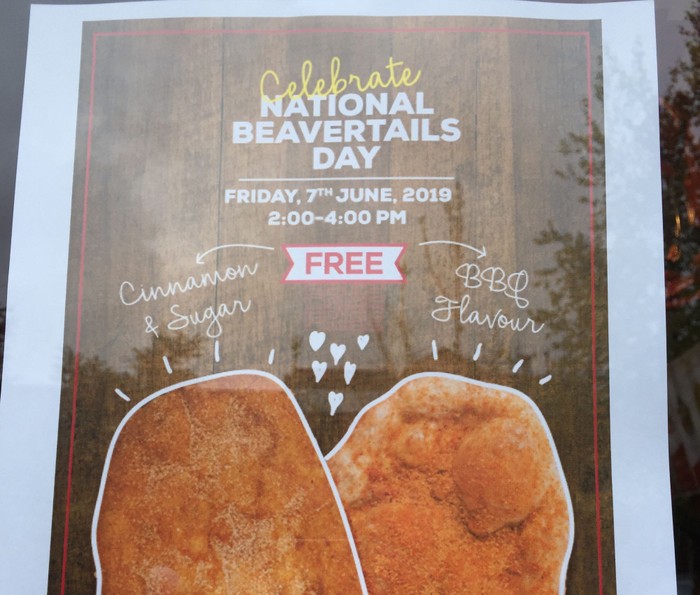 Day 3: Banff Downtown · National Beavertail Day · Alberta Steak