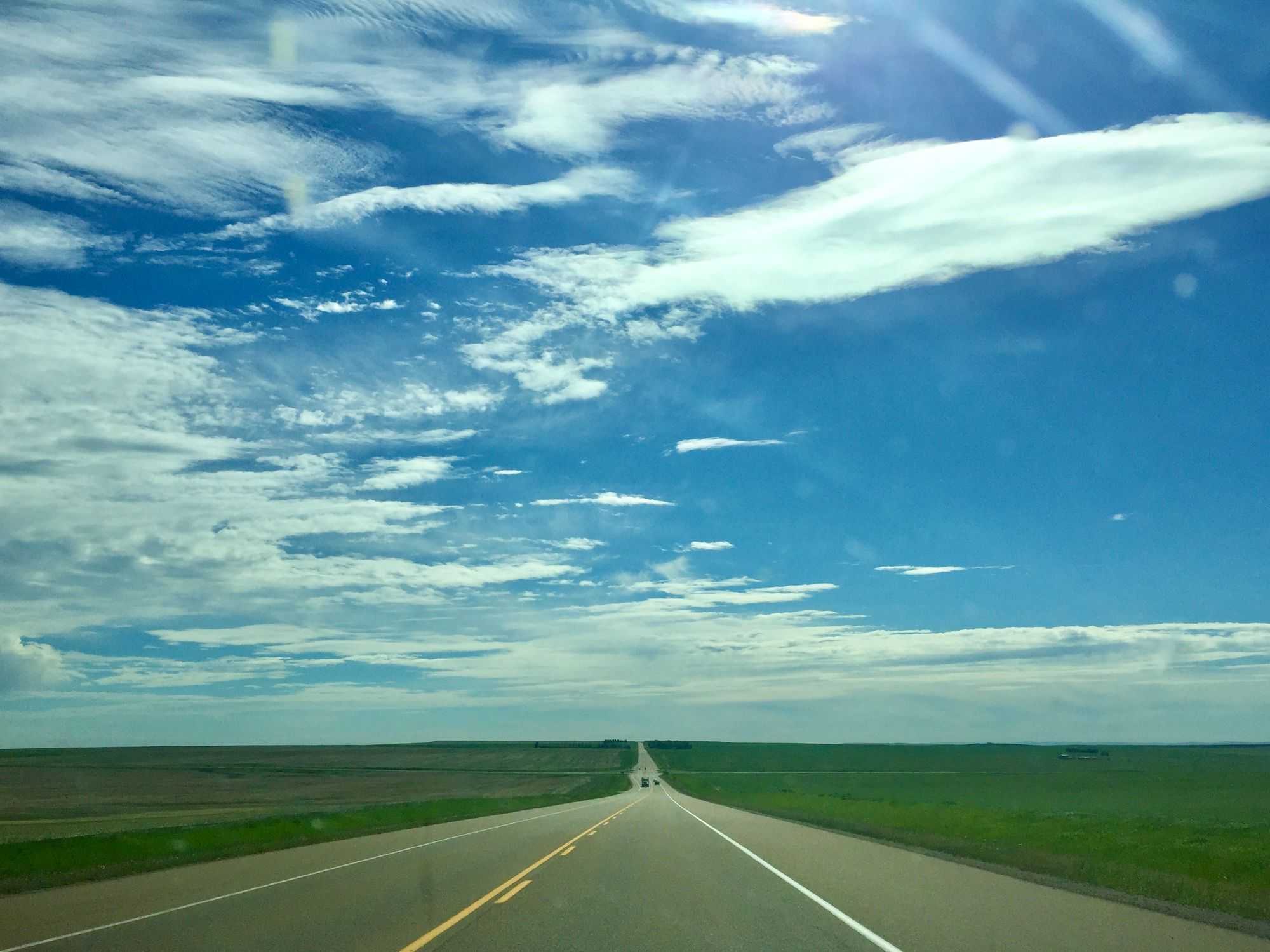 Driving on the Prairie (Image by author)