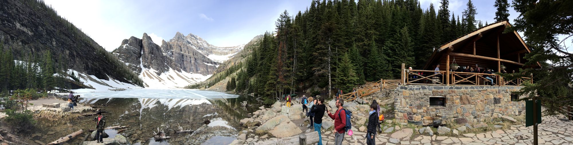 Day 2: Lake Louise · Tea House hike and Lake Agnes · Cave and Basin Historic Site · Upper Banff Hot Spring