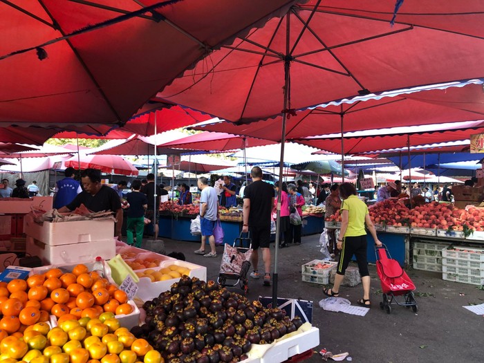Day 1: Chaowai Farmer's Market · The Village · Burger King