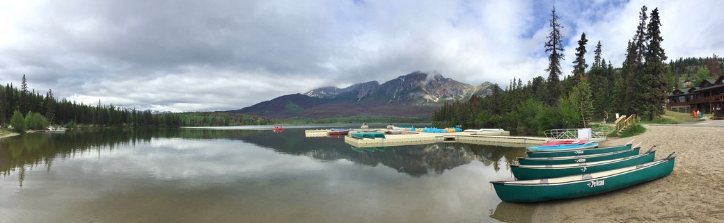 Day 7: Pyramid Lake · Lake Annette · Athabasca Falls