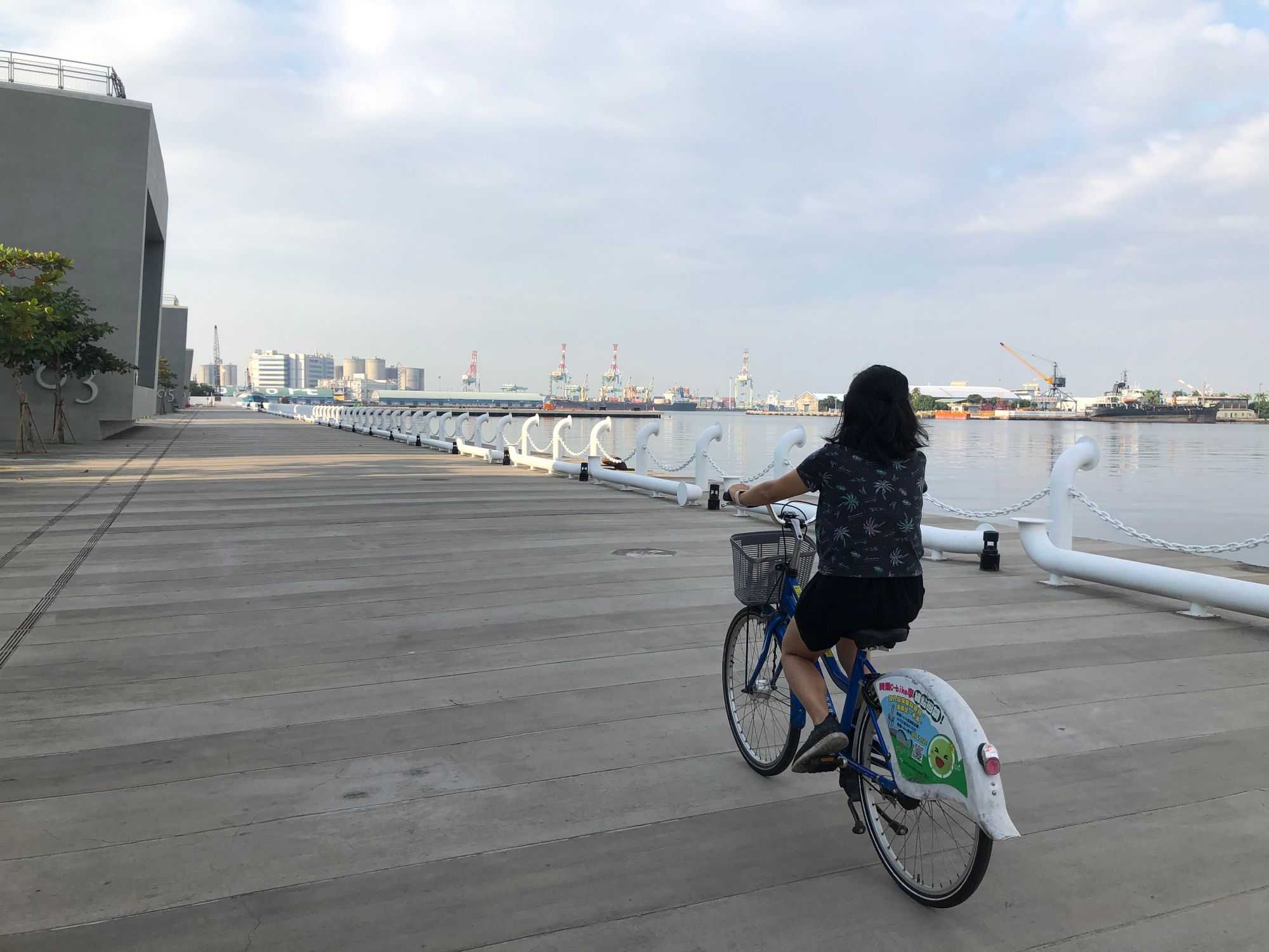 Biking in Kaohsiung (Image by author)