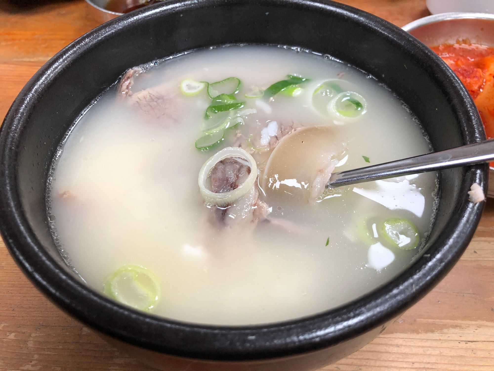 Seolleongtang (Ox Bone Soup) (Image by author)